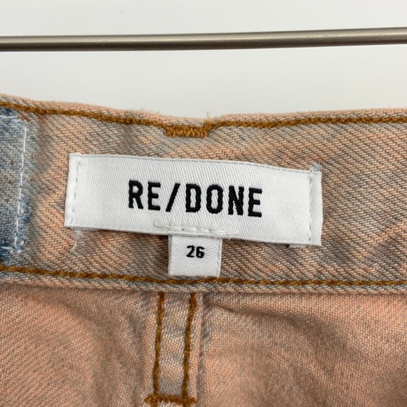 NEW! RE/DONE 90s High Rise Sz 26 Loose Natural Sedona Distress Jeans $275 I10-14 - Picture 4 of 10